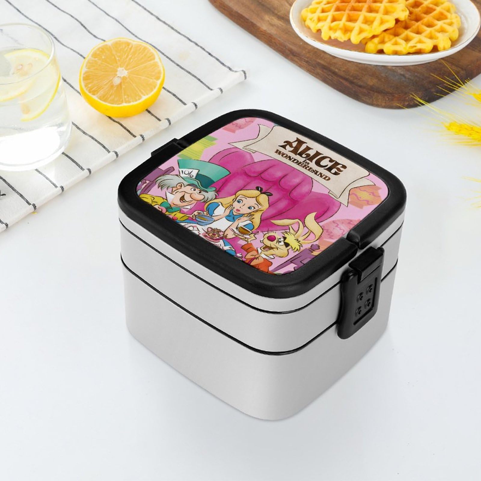 Amazon｜不思議の国のアリス 弁当箱 ランチボックス 2段 1000ml 大容量